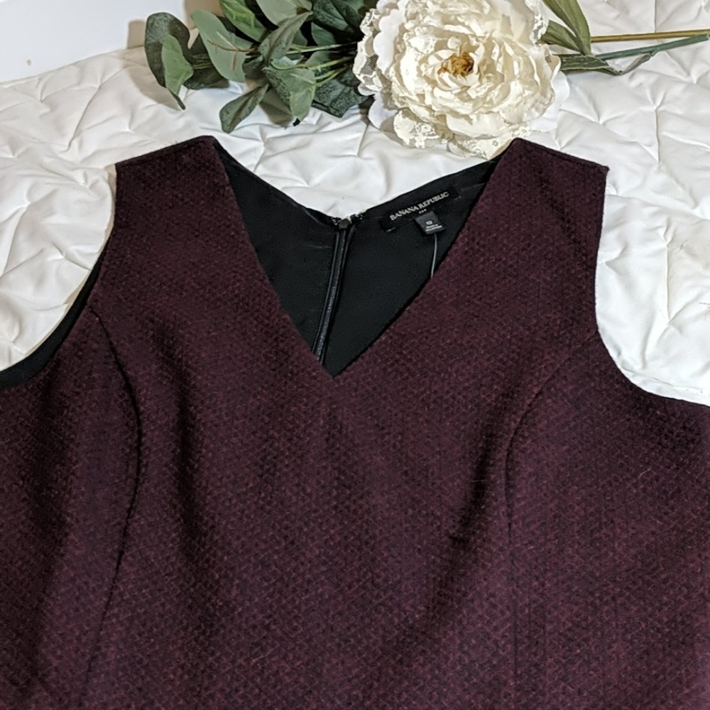 Wool blend peplum